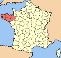 Bretagne �bersichtskarte